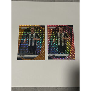 Dan Burn Newcastle United Panini Prizm Orange Pink Card Set